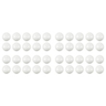 40 X Weihnachtsdekoration Modellierung Handwerk Polystyrol Schaum Kugel Sphaere 6cm --- Weiss