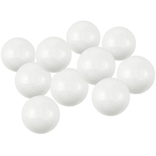 40 X Christmas Decoration Modelling  Polystyrene Foam  Sphere 6cm---White 1