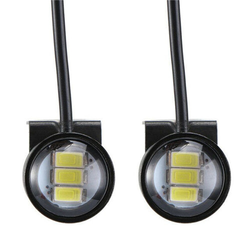 6 Pcs White LED Motorcycle Headlight Spotlight Driving Daytime Running Light Lamp 2