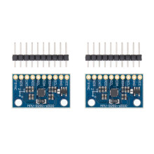 2X MPU-9250 GY-9250 Módulo de Sensor de 9 Ejes Comunicaciones I2C/SPI Giroscopio Triaxial + Acelerómetro Triaxial