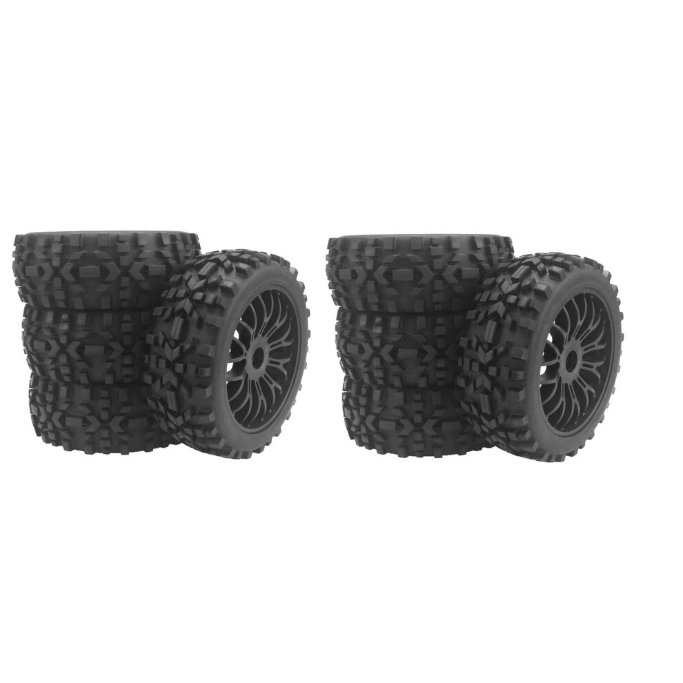8Pc Rc Buggy Wheels And Tyres With Hex 17Mm Wheels Rims 1/8 Scale Off-Road Car For 1:8 Rc -Road Buggy Car 6031111326752