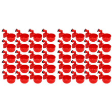 40Pcs Automatic Poultry Drinker Bowl Chicken Water Cups Duck Drinking Machine Hanging Drinking Bowls Water Dispenser