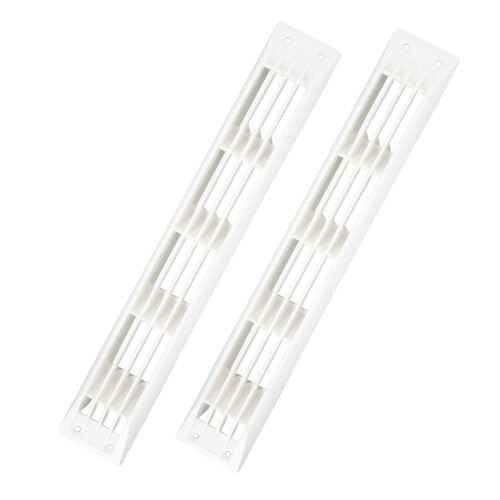 Weatherproof 1 Pair White Rectangle Vent Covers for Marine Use