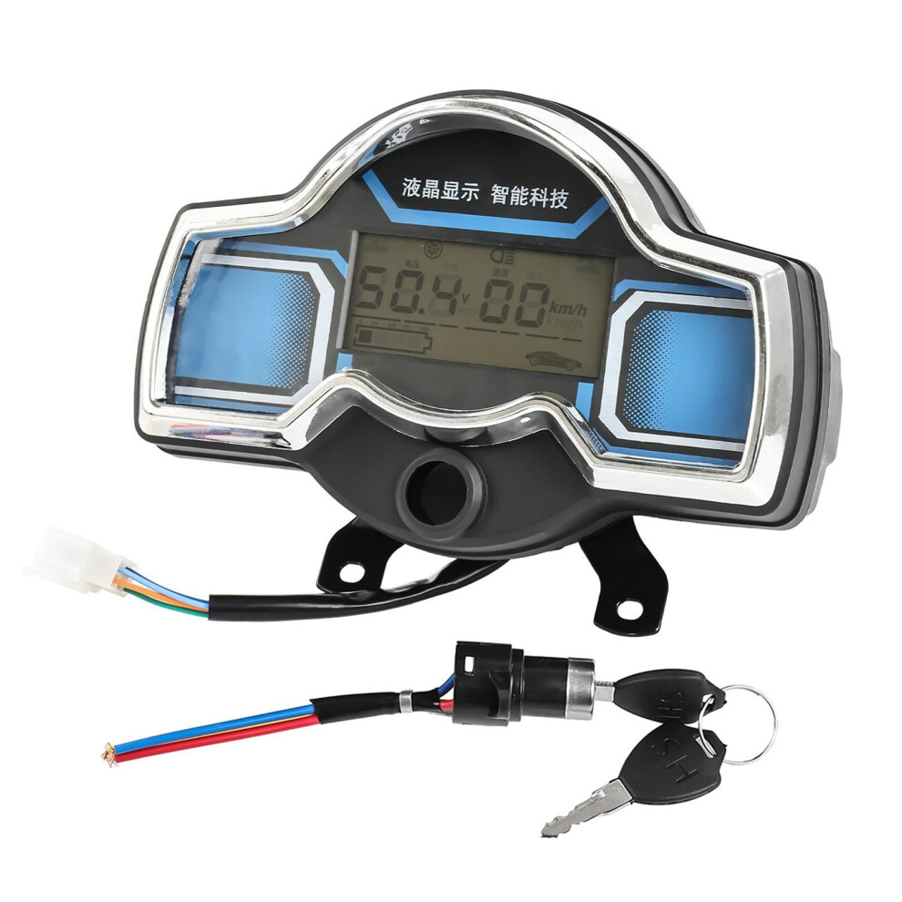 4872V Electric Tricycle Dashboard Speedometer Waterproof Dustproof Accessories Accurate Odometer Electric Tricycle Gauge 9426802598582