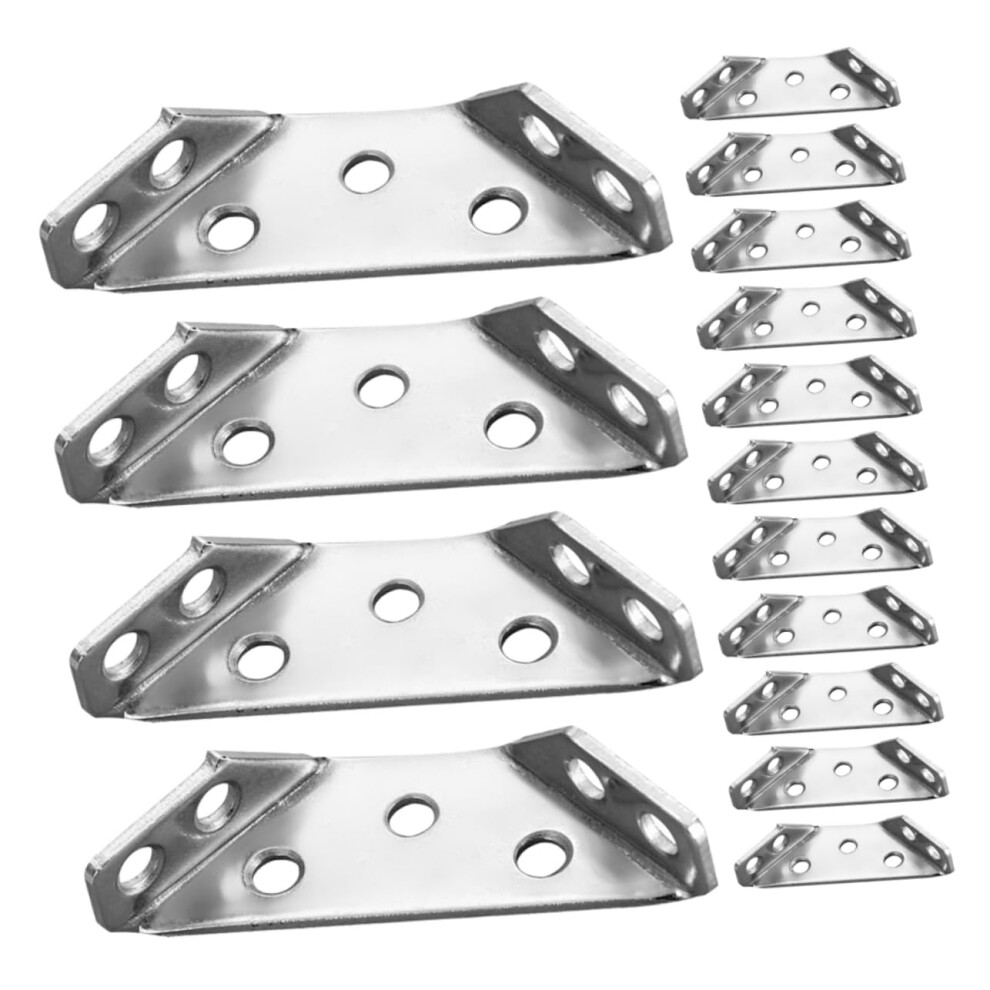 Pack Of 20 Corner Connectors For Furniture Heavy Shelf Brackets Stainless Steel 9382693643780