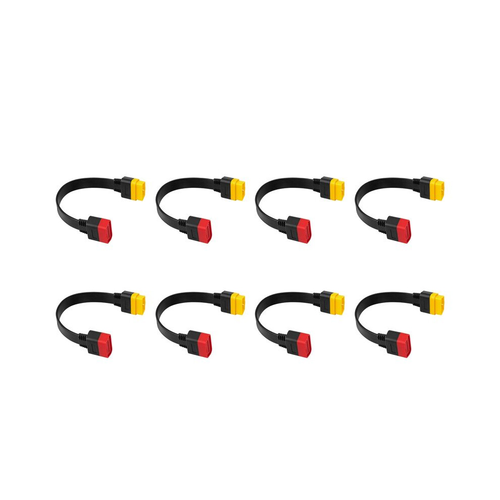 8X New Obd Obd2 Extension Cable Connector For Launch X431 V/Easydiag 3.0/Mdiag/Golo Main 16Pin Male To Female Cable 36Cm Black 6033341589754
