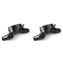 2X Wing Style Black Plastic Duckhead. Mount/Demount Part Number 4-120129B. for Corghi, Hunter TCX,MTS Tire Changers