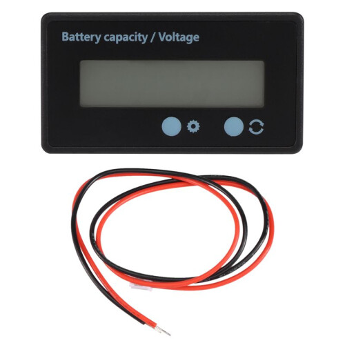 Lcd-Batterijcapaciteitsmonitor,Waterdichte 12V/24V/36V/48V