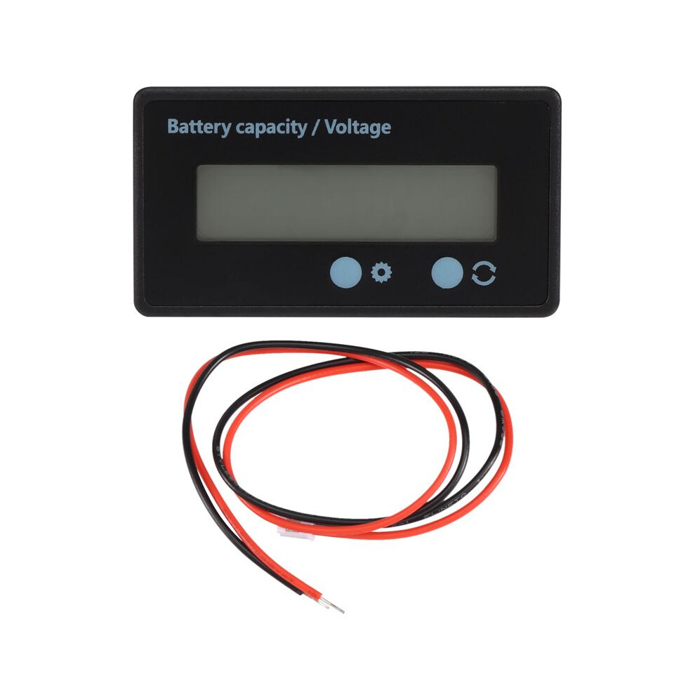 Lcd Battery Capacity Monitor Gauge Meter,Waterproof 12V/24V/36V/48V Lead Acid Battery Status Indicator,Lithium Battery Capacity Tester Voltage Meter 6033371898277