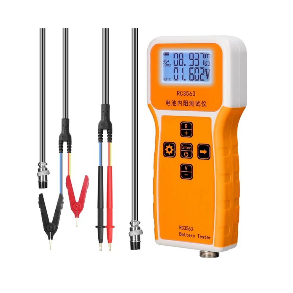 Rc3563 Battery Voltage Internal Resistance Tester Trithium Lithium Iron Phosphate 18650 Battery Tester,Tester Probe Clip 6131250852461