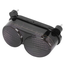 Clignotants de Clignotant de Frein de Moto pour Feux ArrièRe Clignotants une LED IntéGréS pour Lentille FuméE pour 1998-2005 ZR7 (S)