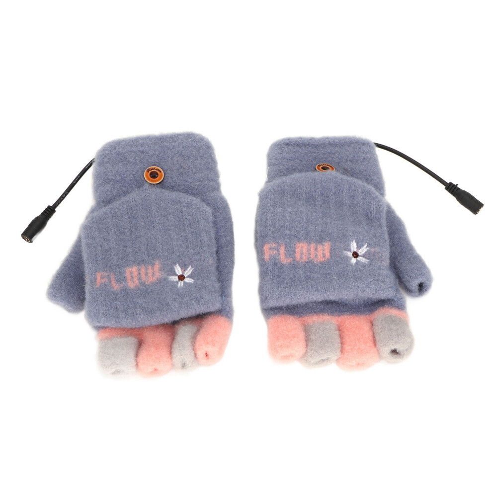 Deep Orchid Heated Mitten Gloves with Dual Heating, Cotton & Carbon Fiber