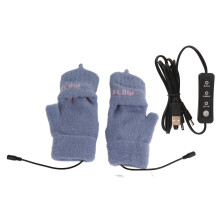 USB-verwarmde handschoenen voor de winter, comfortabele pasvorm, dubbelzijdige verwarming, opvouwbaar, vingerloos ontwerp, premium kwaliteit en