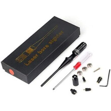 Professional Red Laser Sight For Rifles And Pistols .22 To .50 Cal, 9mm Compatibility, Alignment Kit, 5 Adapters