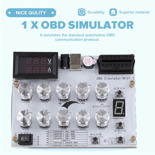 Automotive Simulator OBD Simulator Without Screen for Passenger Cars for ELM327 Development 1