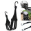 Black Retractable Helmet Elastic Rope Strap 90cm Motorcycle Luggage Strap 4