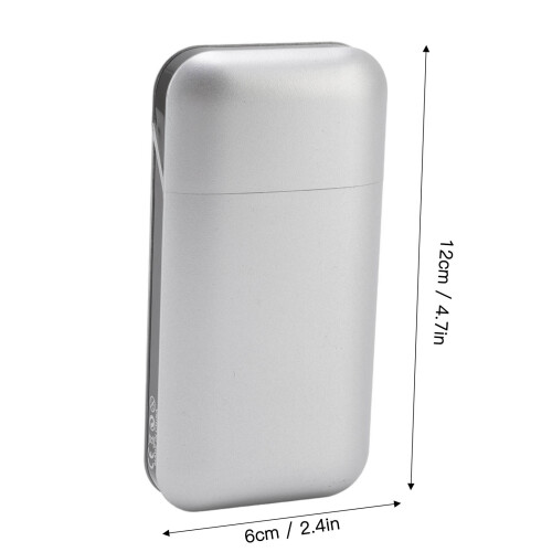 Adjustable Silver Cigarette Case for Thick and Thin Cigarettes Dual Purpose 2