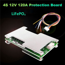 4S 12V 120A Protection Board 3.2V BMS Li-Iron Battery Charger Protection Board with Power Battery Balance/Enhance Board