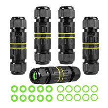 5 StüCk IP68 Wasserdichter 2-Wege-3-Adriger Anschlusskasten für Elektrokabel, M20-Drahtbereich (5-12 Mm), für Reparaturen im Freien