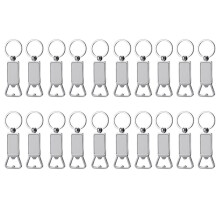 20 StüCk Sublimations-Rohlinge, SchlüSselanhäNger, Metall-FlaschenöFfner, Leere SchlüSselanhäNger, Geschenk für Ihren Freund, Ehemann, Vater