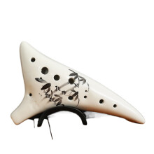 (Ocarina, An ink painting of bamboo) 12 Holes C Key Ocarina