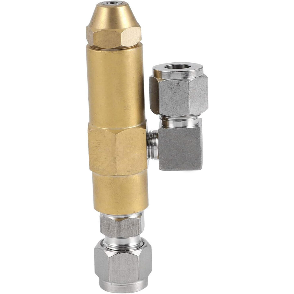 Metal Nozzle Heavy Oil Waste Oil Fuel Burner Nozzle Siphon Air Atomizing Nozzle 2.5Mm 9347817949759