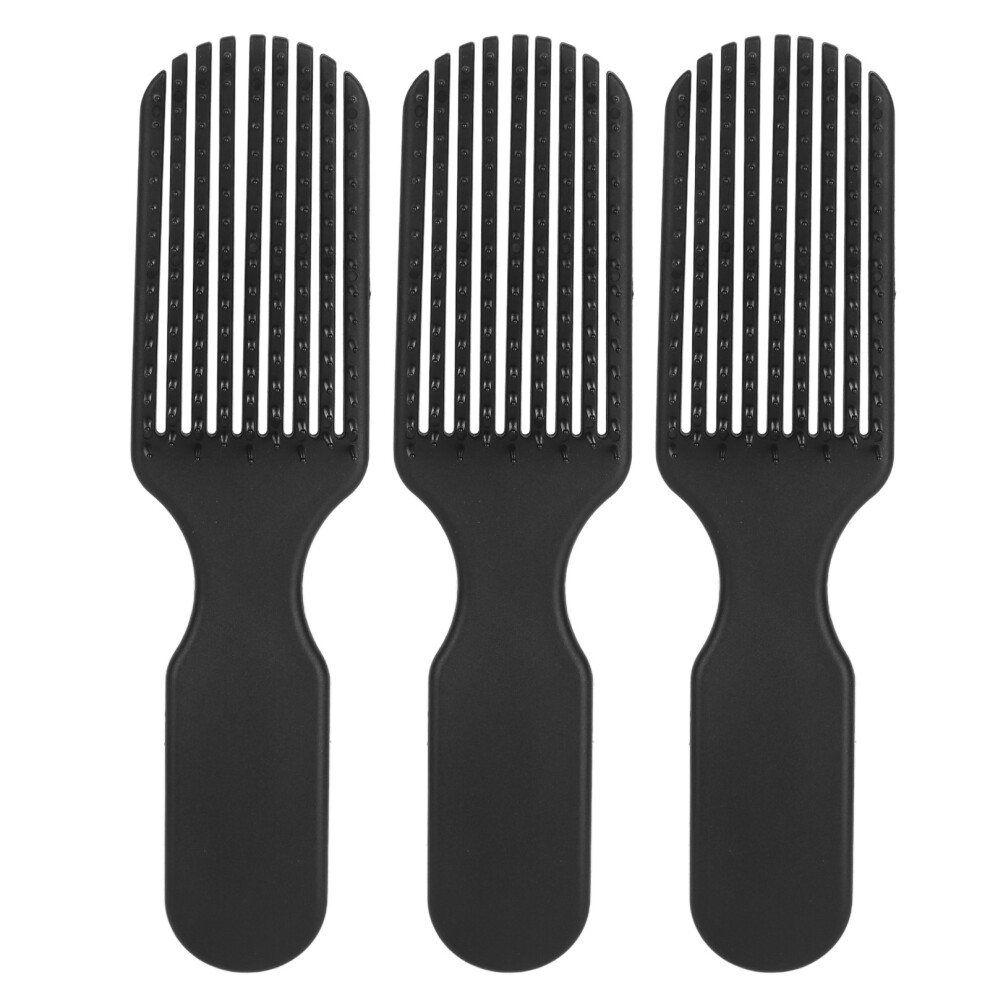 3pcs Wide Tooth Detangling Hair Brush Set, Lightweight ABS Ergonomic Style