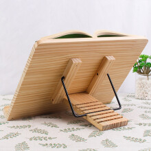 Supporto per Libri in Legno Multifunzionale 35x25cm Supporto Regolabile per Laptop e Tablet