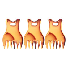 Salongsfrisöroljekam för män, professionell oljeborste med bärbar design, kompakt storlek och lätt (3 st) för Halloweenfester