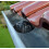 4Piece Black Downpipe Protector Set, Gutter Mounting, Plastic Mesh Basket, Leaf Gutter Guard, Downpipe Cover, 4.9Inch Diameter, Polypropylene. 5