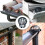 4Piece Black Downpipe Protector Set, Gutter Mounting, Plastic Mesh Basket, Leaf Gutter Guard, Downpipe Cover, 4.9Inch Diameter, Polypropylene. 4