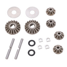 Set di ingranaggi differenziali per auto RC, ingranaggi differenziali universali, parti di ricambio in acciaio lavorate a CNC di alta precisione con
