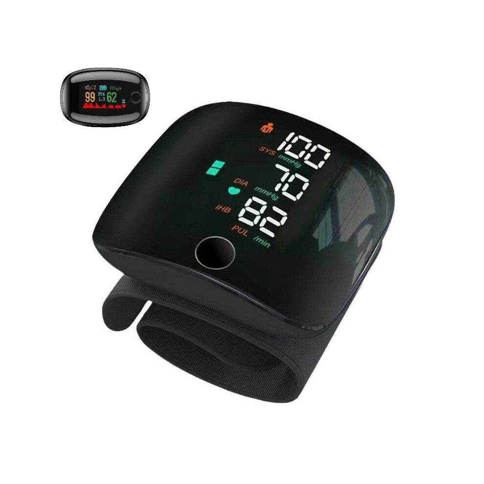 Rechargeable Blood Pressure Monitor, Dual User Mode Wrist Device with Fast Accurate Measurements and Voice Broadcast Design for Home Use