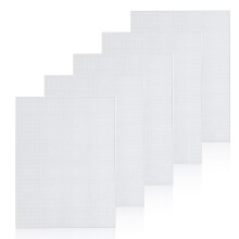 stuks plastic gaas, wit plastic gebreid canvasgaas, plastic gaas voor kruissteek, gaasstof voor doe-het-zelf knutselprojecten, borduren, breien en