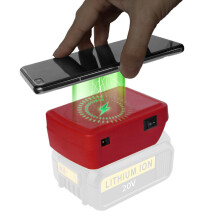 Adaptateur de chargeur de batterie sans fil Adaptateur de chargeur sans fil pour pièces d’outils de batterie Einhell Power X-Change série 18V