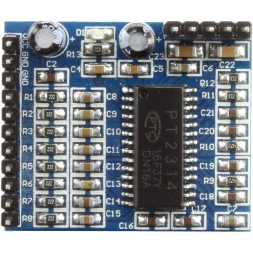 PT2314 Sound Quality Adjustment Voice Module IIC I2C 6V10V Audio Editing Module, Durable Fine Workmanship 1