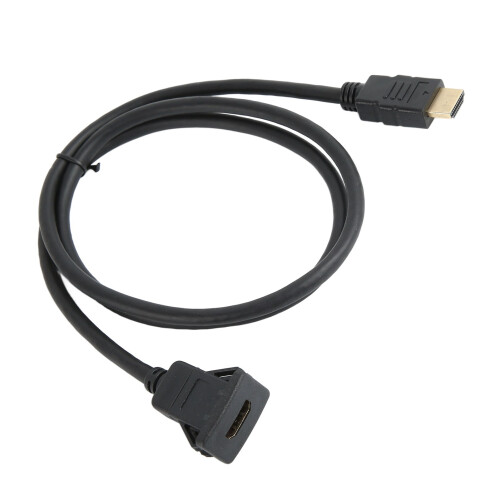 3ft HDMI Extension Cable, ABS, Black, Car, Motorcycle, Boat 1