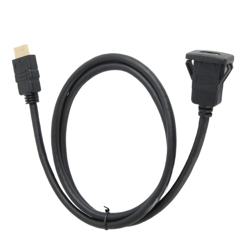 3ft HDMI Extension Cable, ABS, Black, Car, Motorcycle, Boat 2