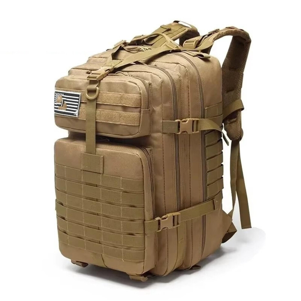 Motorcycle Saddle Bag 30L/50L Capacity Nylon Waterproof Trekking Fishing Hunting Outdoor Rucksack Khaki 9382693645647