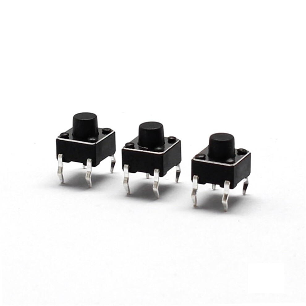 6X6x6mm 4Pin Tactile Push Button Switch Dip 12V Copper Momentary Micro Tact Switch 50Pcs 9382693813763