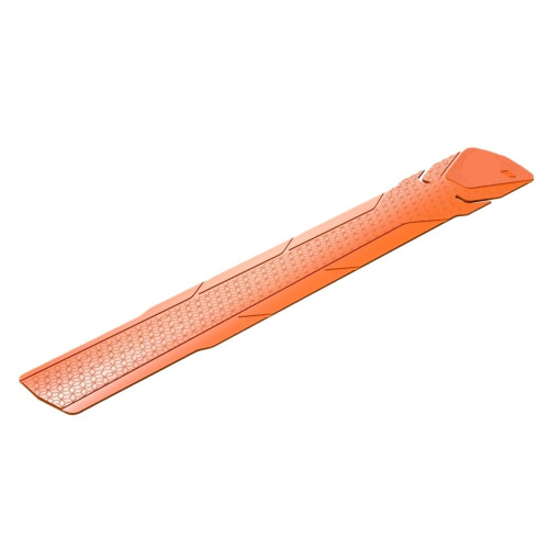 Reflective Bike Frame Protector Stickers 2pcs AntiScratch MTB Road Bicycle Chain Guard Orange
