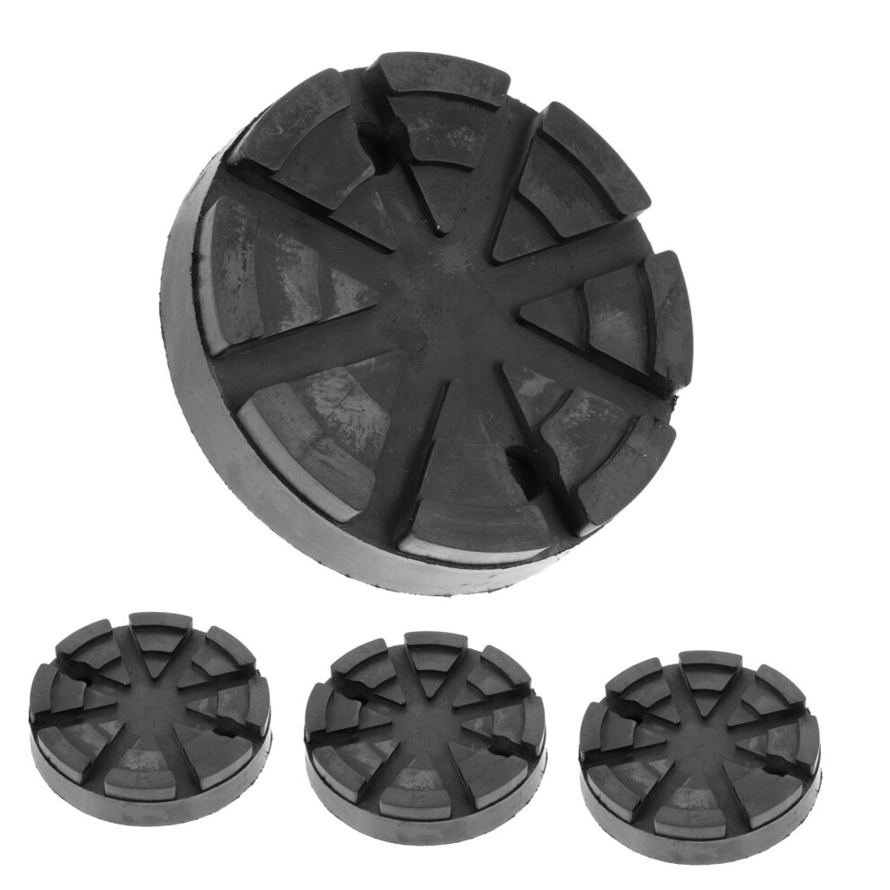 4 Pieces Round Rubber Pads For Jack, Antislip Lifting Pads For Cars, Trucks, And Motorhomes, Protect Paint And Ensure Secure Grip When Lifting. 9347817951523