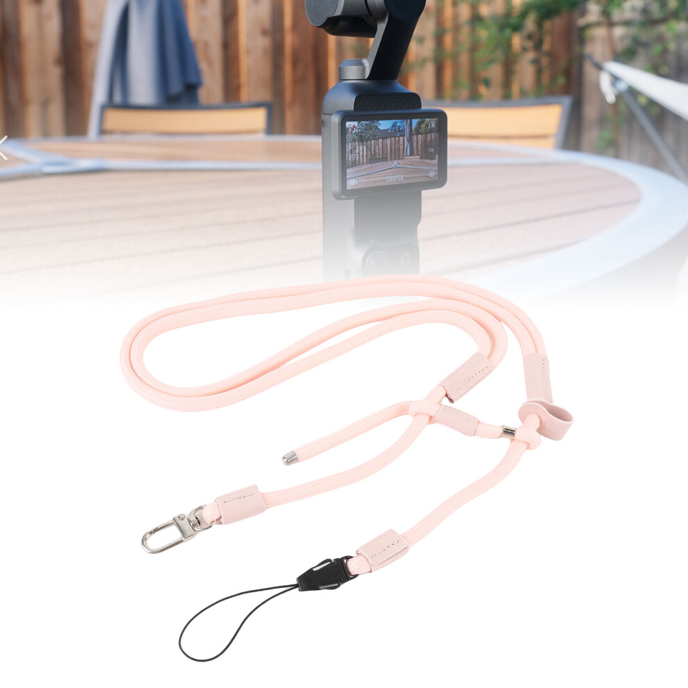 Pocket Camera Lanyard For Pocket 3, Adjustable, 66-136Cm Pink 8411380696899