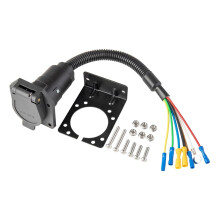 Weatherproof 7 Pin Electrical Motorhomes Socket Cable Adapter Kits for Secure Connection in Trucks and Camping Vehicles