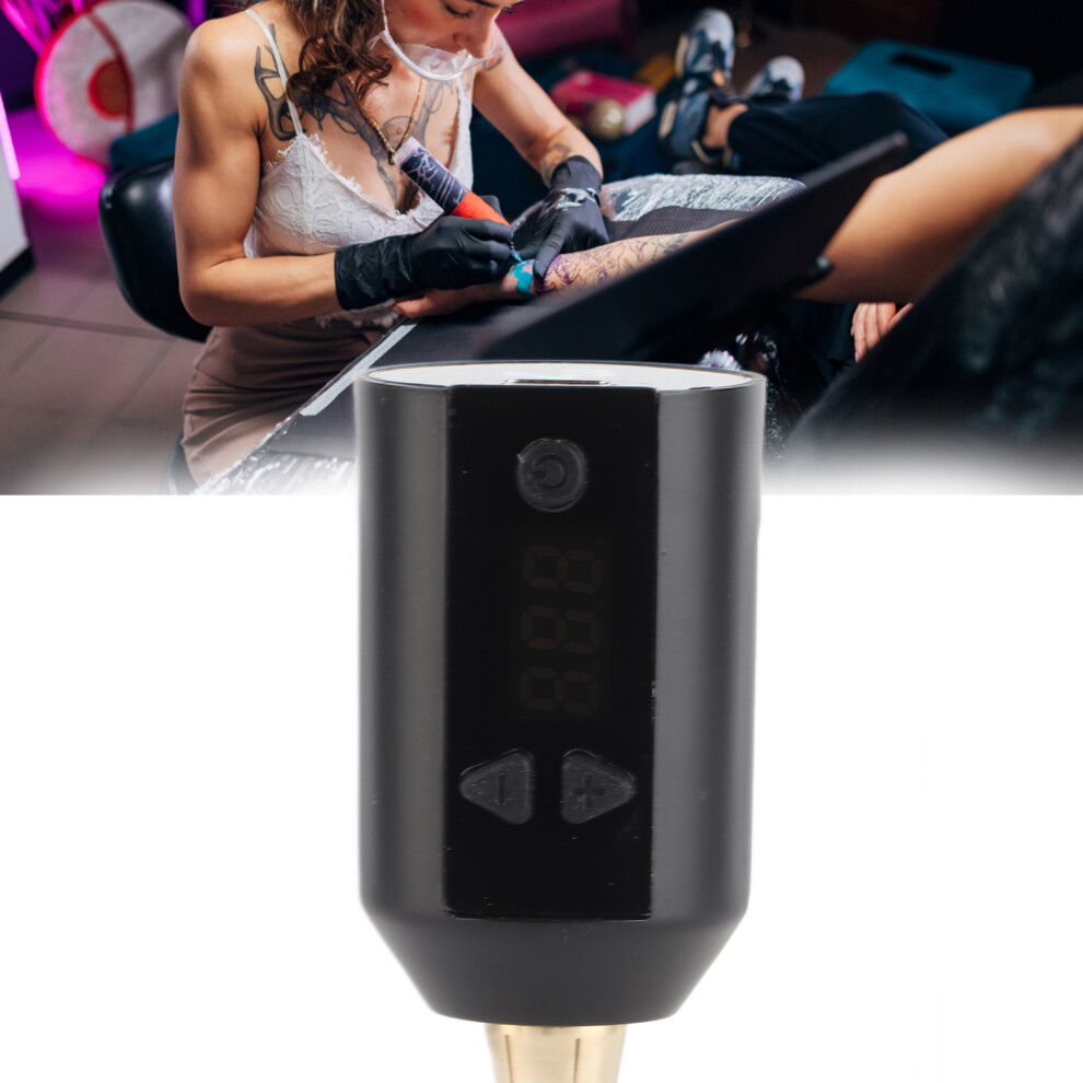 Cordless Tattoo Power Supply 3-12V 1500mAh USB Rechargeable Aluminum