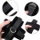 Handcuffs Leather BDSM Cuffs Cross Binding Black Adjustable Restraints For Couples 4