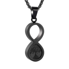 Pet Cremation Jewelry Urn Pendant Necklace Tree Of Life Design Infinity For Pet Ashes Memorial Pendant