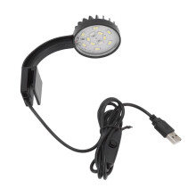 Lampada a clip a LED per acquario piantumato con regolazione multidimensionale e compatibilità universale con tubi flessibili, luce per acquario con