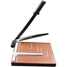 Paper Trimmer A4 Guillotine Cutter with Durable Wooden Base for Precise Safe Cuts, 8 Sheet Capacity