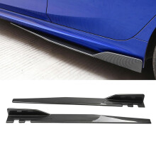 Car Side Skirts For City 20062008 Bright Carbon Fiber Finish Side Skirt Extension Lip Body Kit Panel Splitter